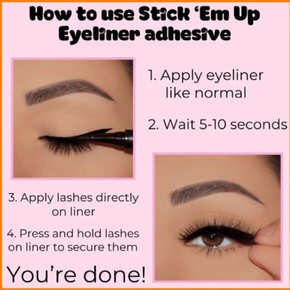 LASHPOP BUNDLE - (2) SETS LASHES & (1) STICKEM UP EYELINER & ADHESIVE - Picture 7 of 7